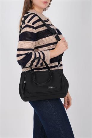 Silver Polo SP1227 Kadın Omuz Çantası Saten Siyah-Siyah