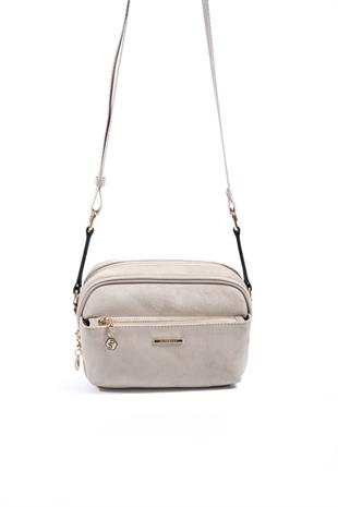 Silver & Polo SP1162 Kadın Çapraz Çanta Süet Bej-Kum