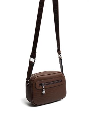 Silver & Polo SP1111 Kadın Çapraz Çanta Petek Kahve