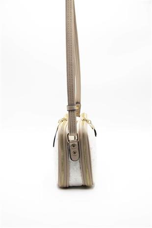 Silver & Polo SP899 Kadın Çapraz Çanta Logolu Sedef-S.Nut