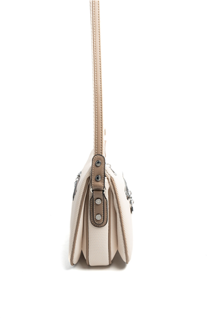 Silver & Polo SP818 Kadın Çapraz Çanta Petek Bej-Latte