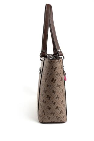 Silver & Polo Koyu Bej - Kahve SP1176 Kadın Omuz Çantası