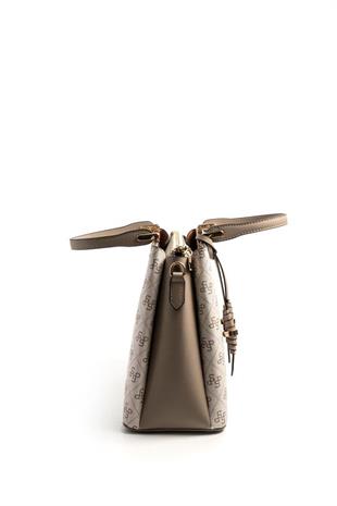 Silver & Polo SP969 Kadın El Çantası Monogram Bej-Kum