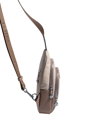 Silver Polo SP959 Kadın Vücut Çantası Fashion Bej-Latte