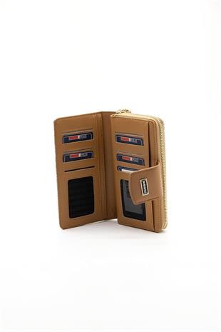 Silver & Polo SP928 Kadın Cüzdan & Kartlık Monogram Mavi-A.Taba