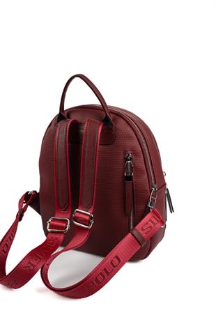 Silver & Polo SP1265 Kadın Sırt Çantası Petek Bordo