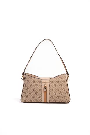 Silver & Polo Koyu Bej - A.Taba SP1102 Kadın Omuz Çantası