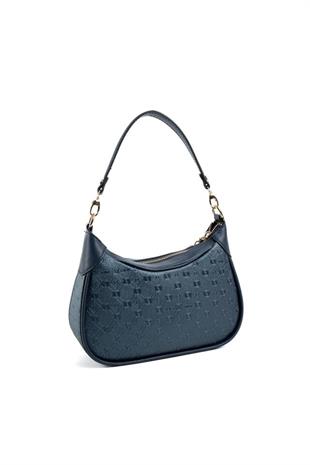 Silver & Polo SP1180 Kadın Omuz Çantası Logolu Lacivert-Lacivert