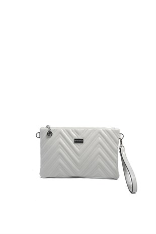 Silver & Polo SP1250 Kadın Portföy & Clutch Crash Gri-Gri