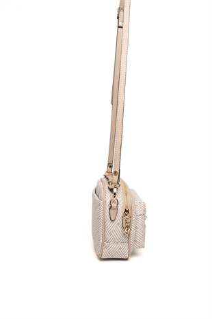 Silver & Polo SP1186 Kadın Çapraz Çanta Ç.Örgü Bej-Kum