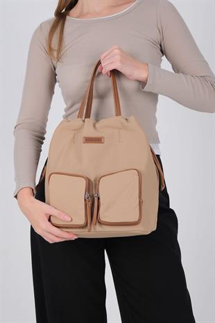 Silver & Polo SP1232 Kadın Sırt Çantası  Nut-Taba