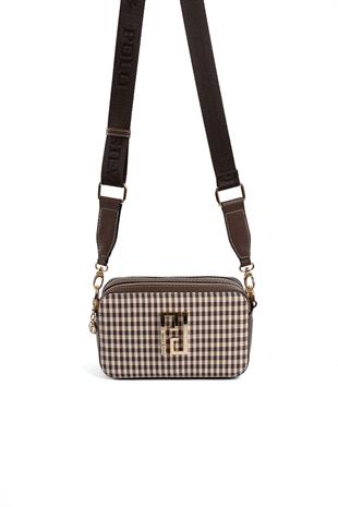 Silver & Polo Kahve Sarı - Kahve SP1078 Kadın Çapraz Çanta