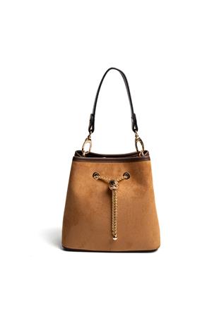 Silver & Polo SP1266 Kadın Çapraz Çanta Süet Taba-Kahve