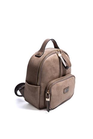 Silver & Polo SP1130 Kadın Sırt Çantası Süet Vizon