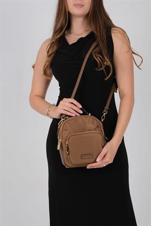 1220 Kadın Çapraz Çanta  Tütün-Kahve