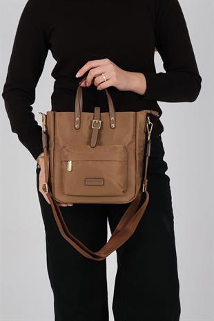1218 Kadın El Çantası  Tütün-Kahve