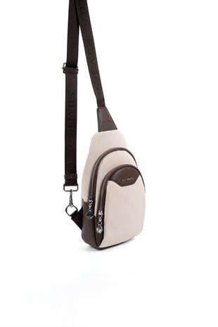 Silver & Polo Bej - Kahve SP959 Kadın Çanta Modelleri>Vücut Çantası