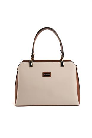 Silver & Polo Bej - Taba SP972 Kadın El Çantası