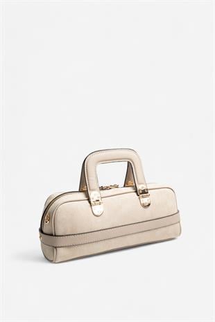 Silver & Polo SP1258 Kadın El Çantası Süet Bej-Kum