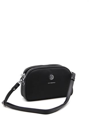 Silver & Polo SP745 Kadın Çapraz Çanta Petek Siyah