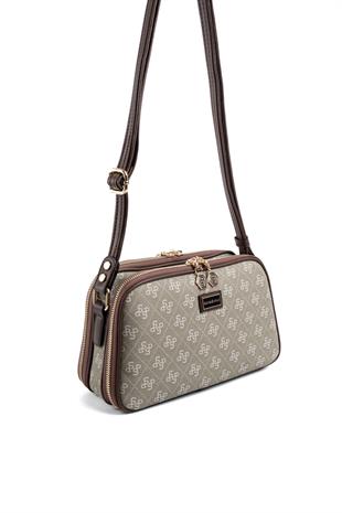 Silver & Polo Yeşil - Kahve SP899 Kadın Çapraz Çanta