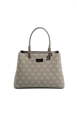 Silver & Polo SP1098 Kadın El Çantası Monogram Y.Yeşil
