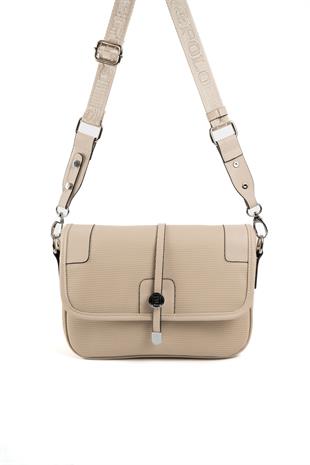 Silver & Polo Kum Bej SP1182 Kadın Çapraz Çanta