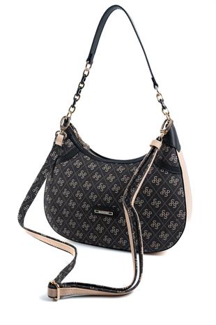 Silver & Polo Füme - Siyah SP1255 Kadın Omuz Çantası