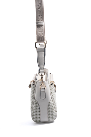 Silver & Polo SP1273 Kadın Çapraz Çanta King Desen Yeşil-Kemik