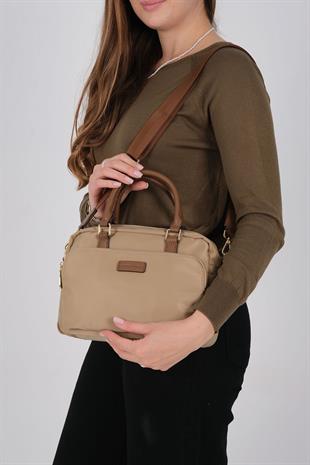 1217 Kadın El Çantası  Vizon-Camel