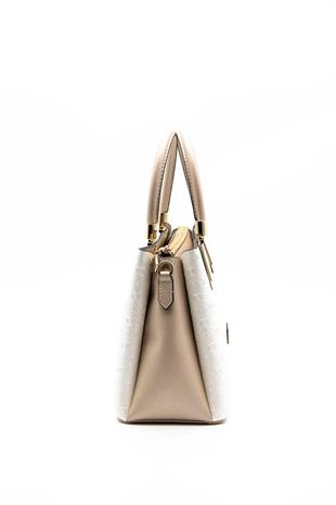 Silver & Polo SP1000 Kadın El Çantası Logolu Sedef-S.Nut