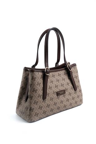 Silver & Polo Koyu Bej - Kahve SP1252 Kadın El Çantası