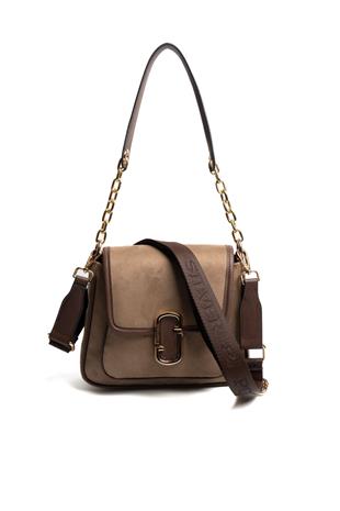 Silver & Polo SP1147 Kadın Omuz Çantası Süet Vizon-Kahve