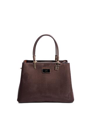Silver & Polo SP1098 Kadın El Çantası Süet Kahve-Kahve