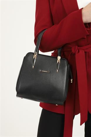 Silver & Polo SP1136 Kadın El Çantası Düz Siyah