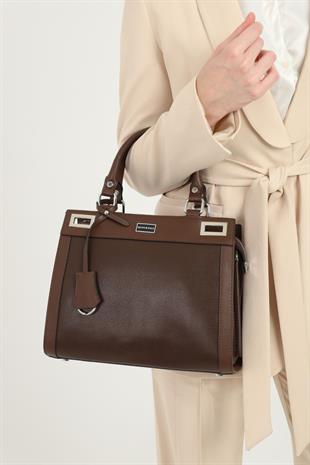 Silver & Polo Kahve SP1174 Kadın El Çantası