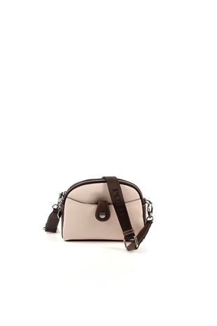 Silver & Polo SP1144 Kadın Çapraz Çanta Petek Bej-Kahve