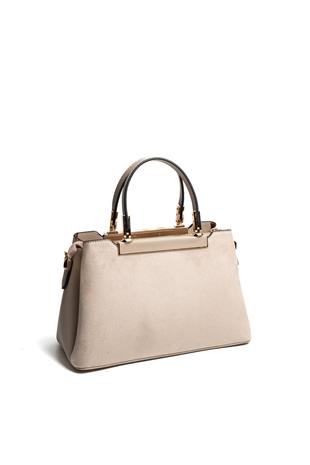 Silver & Polo SP913 Kadın El Çantası Süet Bej-Kum