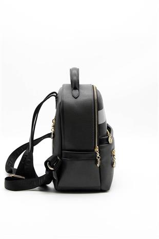 Silver & Polo SP1061 Kadın Sırt Çantası Ekose Siyah