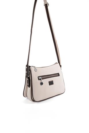 Silver & Polo Bej - Kahve SP818 Kadın Çanta Modelleri>Çapraz Çanta