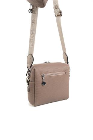 Silver & Polo SP1038 Kadın Çapraz Çanta Petek Kum