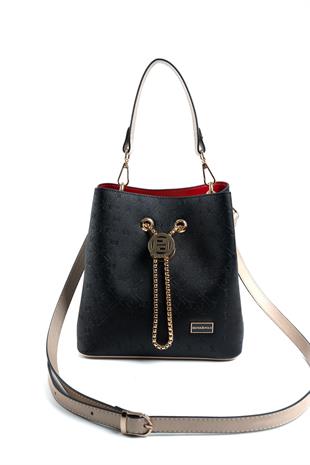 Silver & Polo Siyah - S.nut SP967 Kadın Çapraz Çanta