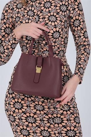 Silver Polo SP1245 Kadın Omuz Çantası Mini Rolax Bordo-Bordo