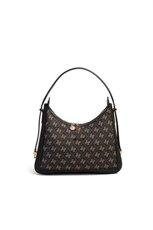Silver & Polo Füme - Siyah SP1187 Kadın Omuz Çantası