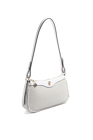 Silver & Polo SP1274 Kadın Çapraz Çanta King Desen Yeşil-Kemik