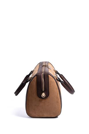 Silver & Polo SP1091 Kadın El Çantası Süet Taba-Kahve