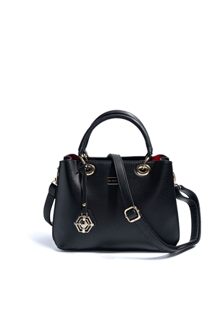 Silver & Polo SP1272 Kadın El Çantası Düz Siyah