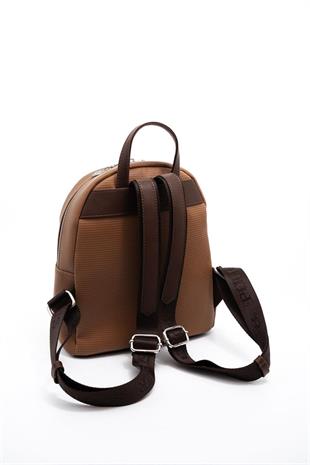 Silver & Polo SP1146 Kadın Sırt Çantası Petek Karamel-Kahve