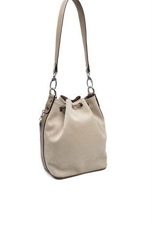 Silver Polo SP1137 Kadın Omuz Çantası Fashion Bej-Latte