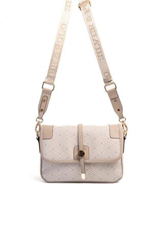 Silver & Polo SP1182 Kadın Çapraz Çanta Ç.Örgü Bej-Kum